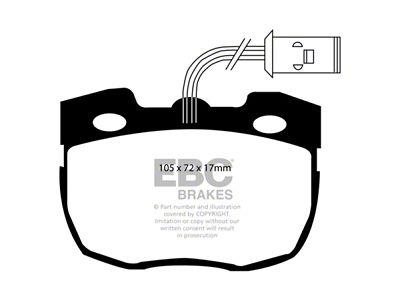EBC Brakes Yellowstuff Brake Pad Sets Fronts Only - DP4814R