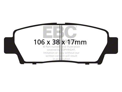 EBC Brakes Greenstuff Brake Pad Sets Rears Only - DP21714
