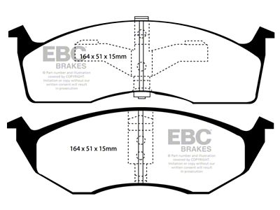 EBC Brakes Ultimax2 Brake Pad Sets Fronts Only - UD642