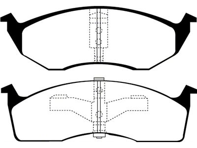 EBC Brakes 95-97 Chrysler Concorde 3.3 Yellowstuff Front Brake Pads