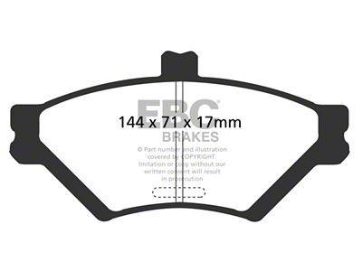 EBC Brakes Yellowstuff Brake Pad Sets Fronts Only - DP41169R