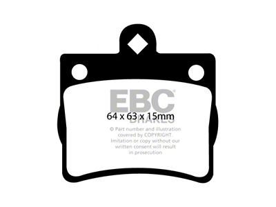EBC Brakes Yellowstuff Brake Pad Sets Rears Only - DP41135R