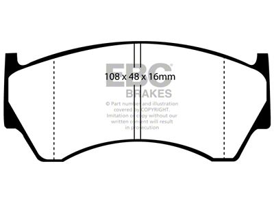 EBC Brakes Greenstuff Brake Pad Sets Fronts Only - DP21044