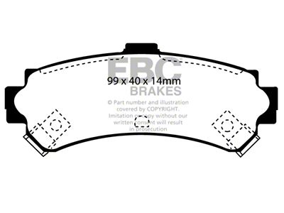 EBC Brakes Redstuff Brake Pad Sets Rears Only - DP31067C