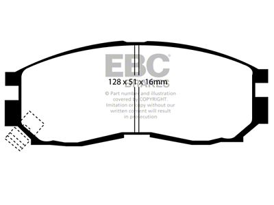 EBC Brakes Greenstuff Brake Pad Sets Fronts Only - DP2830