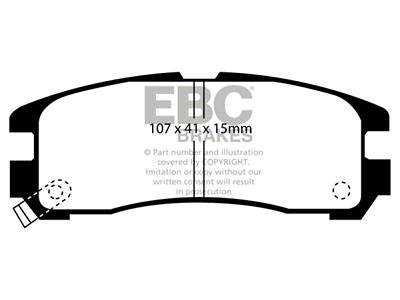 EBC Brakes Greenstuff Brake Pad Sets Rears Only - DP2738