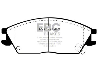 EBC Brakes Greenstuff Brake Pad Sets Fronts Only - DP2803