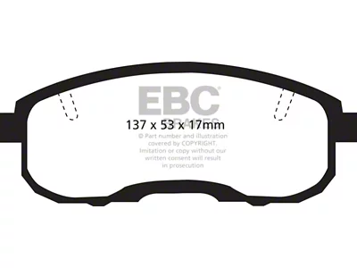 EBC Brakes Redstuff Brake Pad Sets Fronts Only - DP31752C