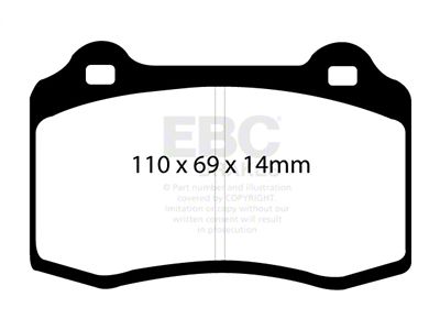 EBC Brakes Bluestuff Brake Pad Sets Fronts Only - DP51140NDX