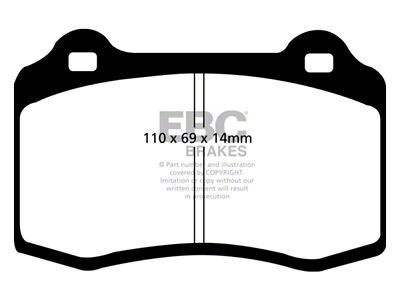 EBC Brakes Yellowstuff Brake Pad Sets Rears Only - DP41140R
