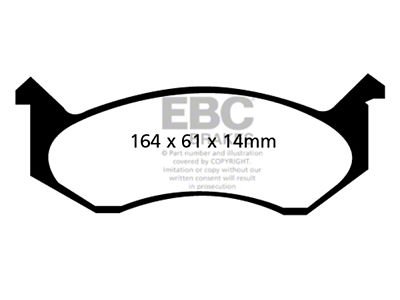 EBC Brakes Ultimax2 Brake Pad Sets Fronts Only - UD269