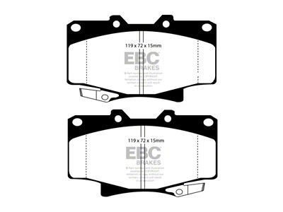 EBC Brakes Greenstuff Brake Pad Sets Fronts Only - DP6992