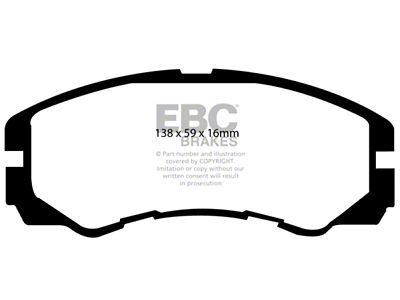 EBC Brakes Greenstuff Brake Pad Sets Fronts Only - DP6973