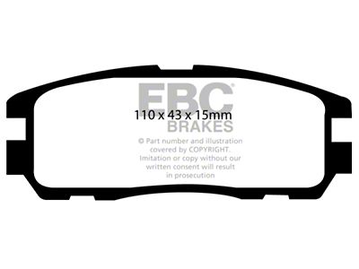 EBC Brakes Ultimax2 Brake Pad Sets Rears Only - UD580