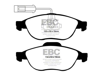 EBC Brakes Redstuff Brake Pad Sets Fronts Only - DP31153C