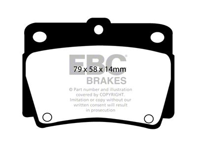 EBC Brakes Greenstuff Brake Pad Sets Rears Only - DP61228