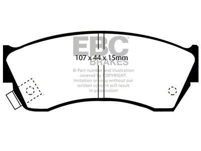 EBC Brakes Ultimax2 Brake Pad Sets Fronts Only - UD451
