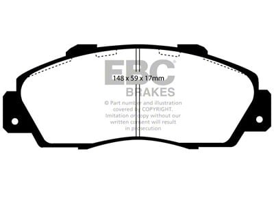 EBC Brakes Greenstuff Brake Pad Sets Fronts Only - DP6872