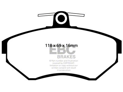EBC Brakes Greenstuff Brake Pad Sets Fronts Only - DP21112