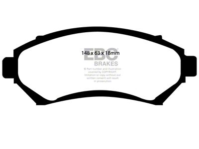 EBC Brakes Ultimax2 Brake Pad Sets Fronts Only - UD699