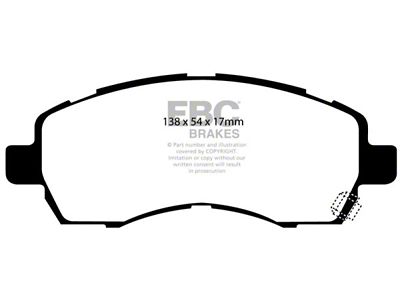 EBC Brakes Yellowstuff Brake Pad Sets Fronts Only - DP41138R