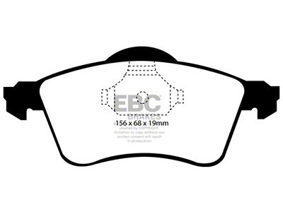 EBC Brakes Greenstuff Brake Pad Sets Fronts Only - DP61115