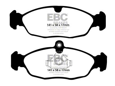 EBC Brakes Redstuff Brake Pad Sets Rears Only - DP31198C