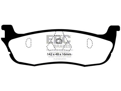 EBC Brakes Greenstuff Brake Pad Sets Rears Only - DP61601