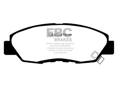 EBC Brakes Yellowstuff Brake Pad Sets Fronts Only - DP4812/2R