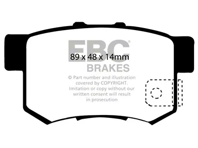 EBC Brakes Yellowstuff Brake Pad Sets Rears Only - DP41193R