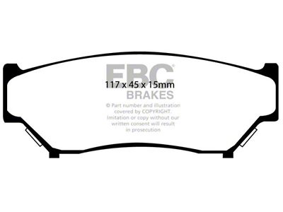 EBC Brakes Yellowstuff Brake Pad Sets Fronts Only - DP4979R