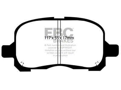 EBC Brakes Ultimax2 Brake Pad Sets Fronts Only - UD741