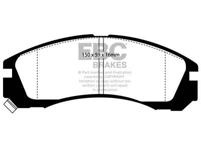EBC Brakes Yellowstuff Brake Pad Sets Rears Only - DP4954R
