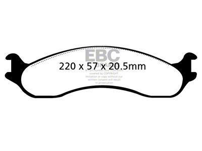 EBC Brakes Yellowstuff Brake Pad Sets Fronts Only - DP41266R