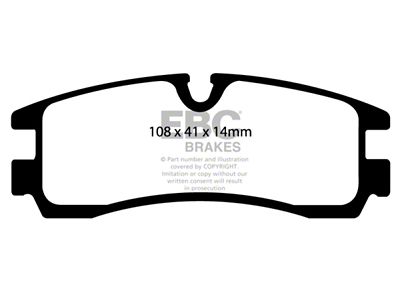 EBC Brakes Greenstuff Brake Pad Sets Rears Only - DP21621/2