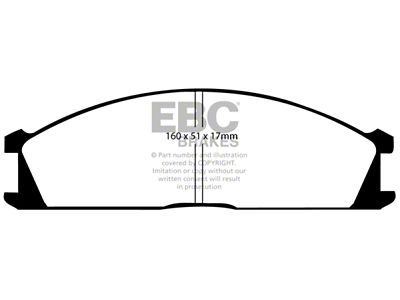 EBC Brakes Greenstuff Brake Pad Sets Fronts Only - DP6691