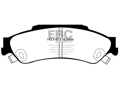 EBC Brakes Greenstuff Brake Pad Sets Rears Only - DP61602