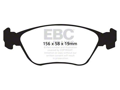 EBC Brakes Redstuff Brake Pad Sets Fronts Only - DP31362C