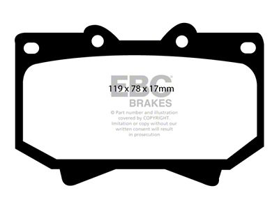 EBC Brakes Yellowstuff Brake Pad Sets Fronts Only - DP41319R