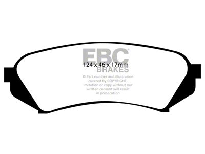 EBC Brakes Bluestuff Brake Pad Sets Rears Only - DP51282NDX