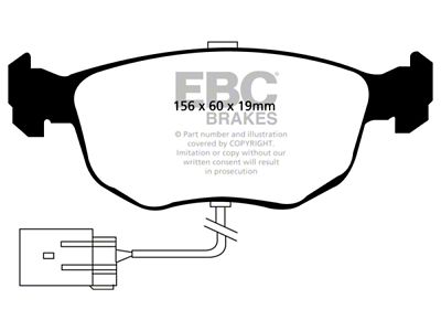 EBC Brakes Redstuff Brake Pad Sets Fronts Only - DP3956C