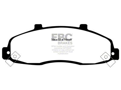EBC Brakes Yellowstuff Brake Pad Sets Front & Rear - DP41259R