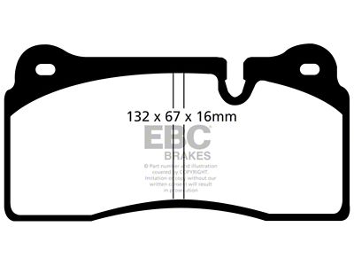 EBC Brakes Bluestuff Brake Pad Sets Fronts Only - DP51127NDX