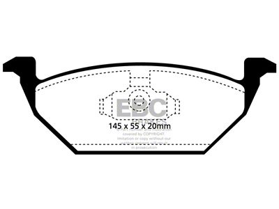 EBC Brakes Greenstuff Brake Pad Sets Fronts Only - DP21117