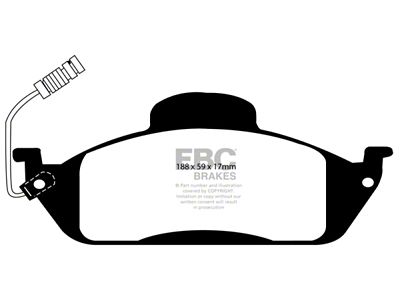 EBC Brakes Greenstuff Brake Pad Sets Fronts Only - DP61232