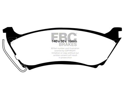 EBC Brakes Redstuff Brake Pad Sets Rears Only - DP31233C