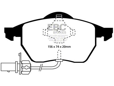 EBC Brakes Ultimax2 Brake Pad Sets Fronts Only - UD5551