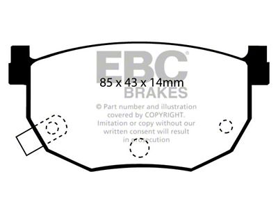 EBC Brakes Greenstuff Brake Pad Sets Rears Only - DP2528