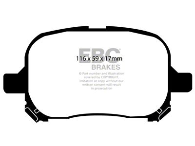 EBC Brakes Greenstuff Brake Pad Sets Fronts Only - DP61133