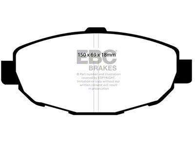 EBC Brakes Redstuff Brake Pad Sets Fronts Only - DP31007C